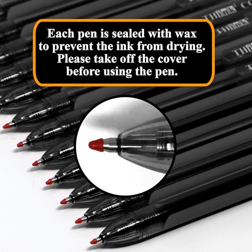 [24 Pens - Black Ink] Think2 0.7mm CGI Retractable Gel Pens. (24 Black) Medium Point Rollerball Pens with Smooth Quick Drying Ink. - color: Black
