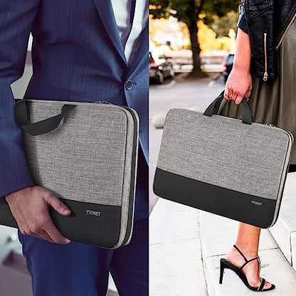 Ytonet Laptop Sleeve Case 16 Inch, Slim Laptop Cover with Handle | Protective Computer Carrying Case Compatible with MacBook Pro HP Dell Lenovo Asus Notebooks,TSA Laptop case, Grey - color: Light Gray, size: 16 inch