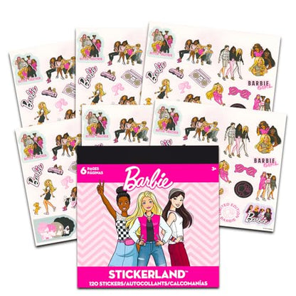 Barbie Journal for Girls - Bundle Spiral Notebook, Sticky Notes Pen Plus Stickers Tabbed Notebook for Kids