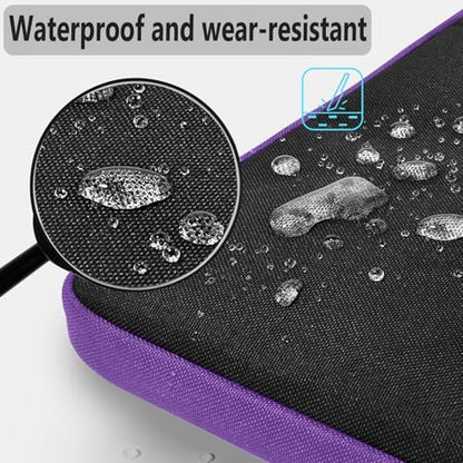 Hseok Laptop Shoulder Bag 15-15.6 inch Shockproof Water-Resistant HandBag with Small Case Compatible with MacBook Pro Neo 16" M5 M4 M3 M2 M1, Mac Pro Air 15", XPS 15/16, Most 15" 15.6" 16",BK-purple - color: Black-purple, size: 15"-15.6"