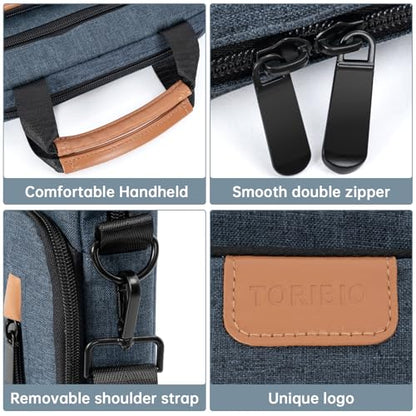 12.9 Inch Tablet Sleeve Bag, Padded Carrying Case for 13" iPad Air M4 M3 M2 2026-2024, iPad Pro M5 M4 M2 M1, Samsung Galaxy Tab S9 FE+/S9+/S8+/S7 FE/S7+ 12.4" 2022/2023, Surface Laptop Go 12.4" - color: Blue, size: 12.9 Inch