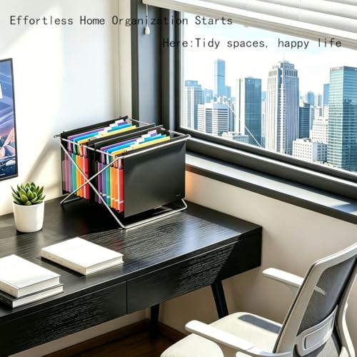 Expanding Hanging File Folders Extra Capacity Filing Folders 13 Accordion Pockets Accordian Plastic Heavy Duty Black Organizer File