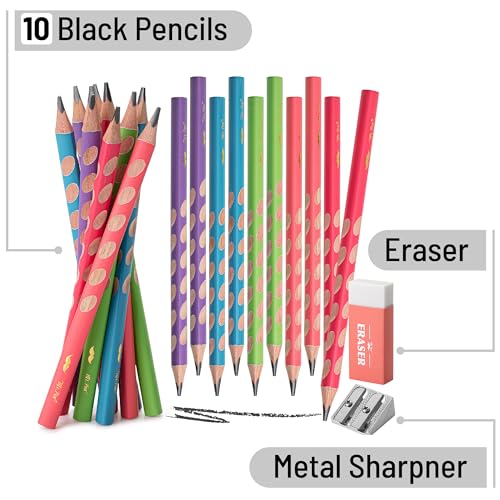 Mr. Pen- Wood-Cased Pencils, 10 Pack, Pre-Sharpened, #2, Jumbo