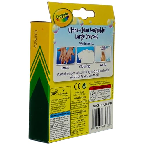 Crayola Large Washable Crayons 16 Pack - 2 Packs
