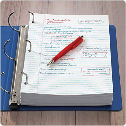 Oxford Filler-Paper, 8 x 10-1/2 Inch Wide Ruled Paper, 3 Hole Punch, Loose Leaf Notebook Paper for 3 Ring Binders, (62330), white (Pack of 2500) - size: Pack of 2500
