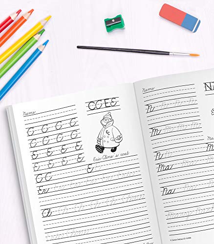 Carson Dellosa Grades 1-3 Beginning Traditional Cursive Handwriting Workbook, Writing Book With Dry Erase Number and Letter Tracing Activities, Classroom or Homeschool Curriculum