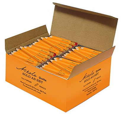 Mini Golf Pencils with Erasers, 384-Count, #2 HB Bulk - size: 384 Count (Pack of 1), style: Golf Pencils With Erasers