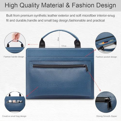 Laptop Case Cover for ASUS Chromebook Plus CX34 CX3402 CX3402CBA-DH566-GR with Portable Bag with Bag Handle,Blue - color: Blue