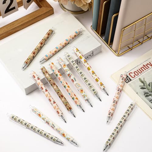 Sinload 60 Pcs Mechanical Pencil Bulk, 0.7 mm Cute Motivational Mechanical Pencil for Writing, Sketching, Drawing, Gifts from Teacher Reward Office Supplies Bee Party(Book Shelf) - style: Book Shelf