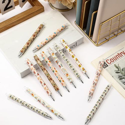 Sinload 60 Pcs Mechanical Pencil Bulk, 0.7 mm Cute Motivational Mechanical Pencil for Writing, Sketching, Drawing, Gifts from Teacher Reward Office Supplies Bee Party(Book Shelf) - style: Book Shelf