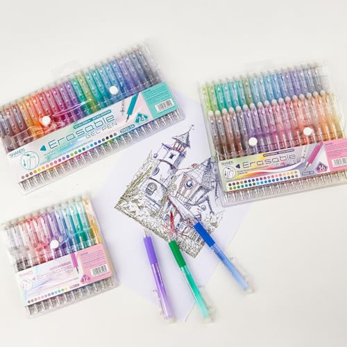 36 Colors Retractable Erasable Gel Pens Clicker,Fine Point 0.7mm Smooth Writing Pens,Cute Pens For Writing Journaling Taking Notes School Office Home. - color: 36 Colors