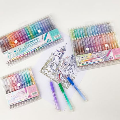 36 Colors Retractable Erasable Gel Pens Clicker,Fine Point 0.7mm Smooth Writing Pens,Cute Pens For Writing Journaling Taking Notes School Office Home. - color: 36 Colors