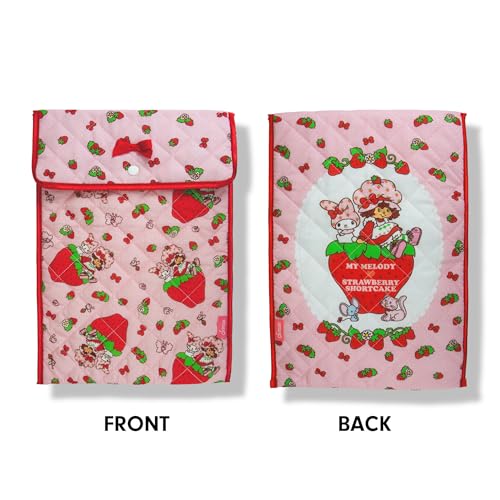 Sonix x Sanrio | Quilted Laptop Sleeve | 13-14 Inch, Quilted Soft Comfy Laptop Carrying Case, Computer Sleeve | My Melody x Strawberry Shortcake (13" - 14") - color: My Melody x Strawberry Shortcake
