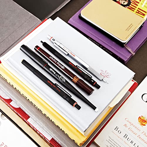Rotring 600 Full-Metal Body Mechanical Pencil, 0.7mm, Black - For Precise Ruler-Based Drawing - color: Black, size: 0.7mm