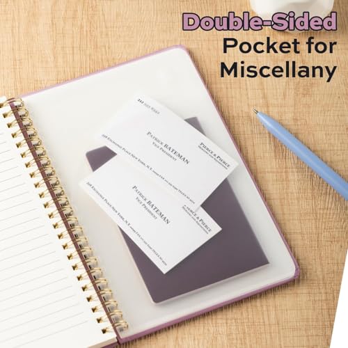 deli 6 Pack Lined Spiral Journal Notebook, 160 Pages, A5 (5.5"x8") Hardcover Writing Notebook, College Ruled Spiral Bound Journal for Women & Men - Perfect for Work, School, Office & Note Taking - color: Beige,Red,Taro Purple,Dark Red,Dark Green,Black, si