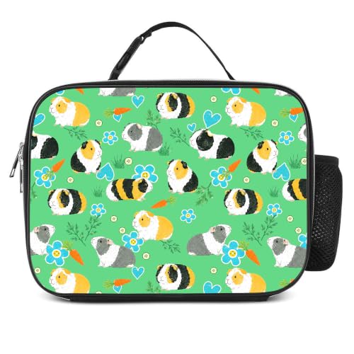 Guinea Pig Lunch Box Insulated Reusable Lunch Bag Tote Cooler for Women Men Boy Girl School Work Office Picnic - color: Guinea Pig