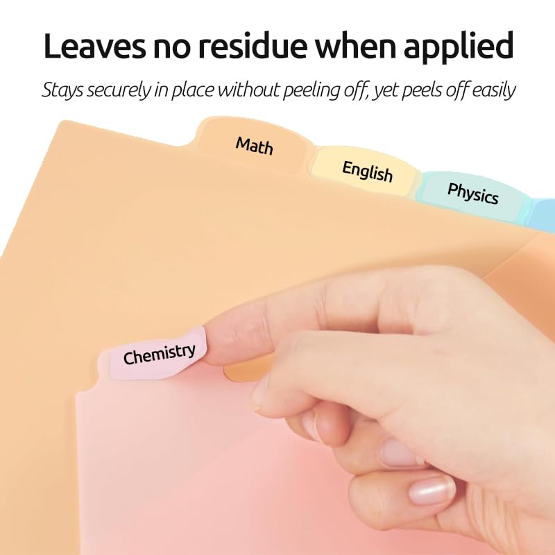 8-Count Binder Dividers with Two Pockets, 8 Tabs, 3-Hole Punched, Multicolor Plastic Index Dividers — Durable, Tear-Resistant, Insertable Labels — Fits Standard 3-Ring Binders (Red,1set) - color: Red, size: 1set