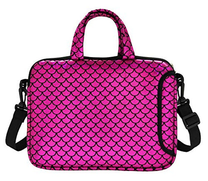 11.6-Inch Laptop Shoulder Messenger Carrying Bag Case Sleeve For 11" 11.6" 12" 12.5 inch Macbook/Notebook/Chromebook - color: Purple