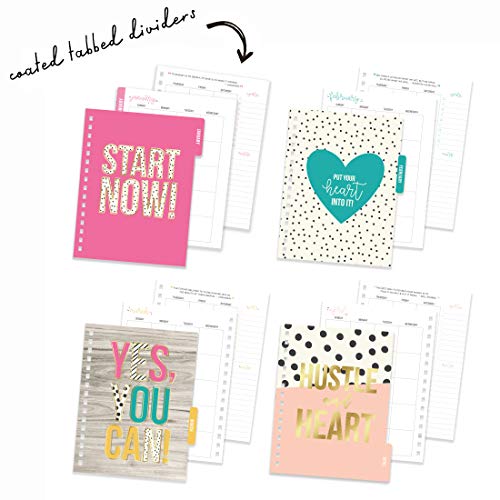 Pukka Pad, Carpe Diem Budget Planner Spiral Bound Notebook with 12 Month Calendar, Dividers, Inserts, and Sticker Sheets – Features Savings Goals & Tracker, Financial Overview, and Bank Information