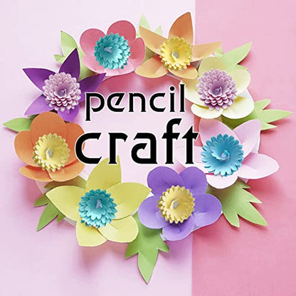 Flower Shaped HB Pencils for Kids, Cute School Supplies, 12 Count | Unique Petal-Like Shavings Design, Encourages Creative Learning, Classroom Prizes, Birthday Gifts, Party Favors - style: Flower Pencils