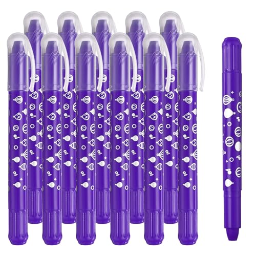 PATIKIL Watercolor Gel Crayon, 12Pcs Washable Twist Coloring Crayons Bulk Blendable for Coloring, Drawing, Painting, Dark Purple Crayon - color: Dark Purple