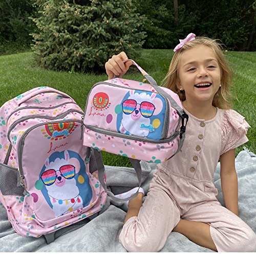 seastig Rolling Backpack for Kids Wheeled Backpack 18in Double Handle Backpack with Wheels - color: Sheep