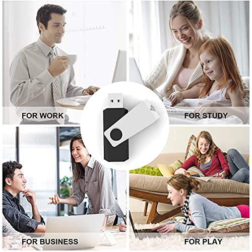 TOPESEL 128GB Flash Drive USB 2.0 Storage Thumb Drives Memory Stick with LED Indicator, Swivel Metal Photo Stick Pendrive Jump Drives Memoria USB Drive Zip Data Storage School Office Supplies - size: Single 128GB USB 2.0
