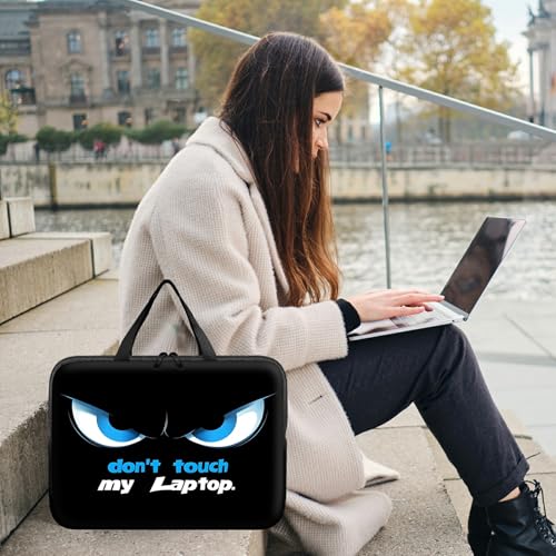 Laptop Sleeve Case Bag 13 inch, Don't Touch My Laptop Slim Carrying Case Handbag Travel Laptop Bag for 13 inch MacBook Air M3/M2/Pro M2/ 13" iPad Pro/Air M4/M2 2024 - color: Don't Touch My Laptop, size: 13 inch