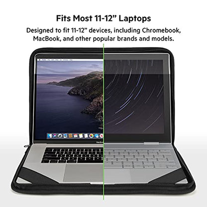 Belkin Always-On Protective Laptop Sleeve w/Dual Storage Pockets & Shock-Resistant Design for Device Protection - Fits 11in to 12in Laptop, Tablet, Chromebook, iPad, & MacBook - Travel & Daily Use - size: 11"-12", style: Always-On