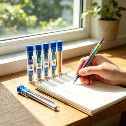 5Boxes 5.6mm Clutch Pencil Lead 2B 4B 6B 8B Coloured Refills for Mechanical Pencil Artists Drawing Painting Supply