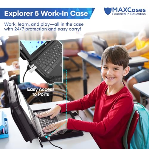MAXCases Explorer Protective Case for 14 Inch Laptop & Chromebook with Pocket, Molded Interior - Rugged, Custom-Fit Cases for 14 Inch Laptop & Chromebook - Shockproof & Durable Cover, Bag - size: 14 Inch, style: Explorer 5