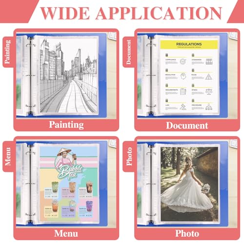600 Pack Sheet Protectors 8.5 x 11 inch Clear Page Protectors for 3 Ring Binder, Plastic Sleeves for Papers, Document - size: 600Pack