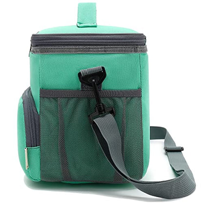 GYEUKHAM Insulated Lunch Bag for Adult/Women/Men, Reusable Large Lunch Box Cooler Soft Tote, Thermal Meal Prep Lunch Pail with Adjustable Shoulder Strap for Picnic/School/Travel/Office, Green - color: Green
