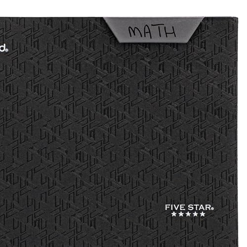Five Star 2-Pocket Folder, Plastic Folder with Stay-Put Tabs and Prong Fasteners, Holds 8-1/2" x 11" Paper, Black (72113) - color: Black, size: 1 Count (Pack of 1)