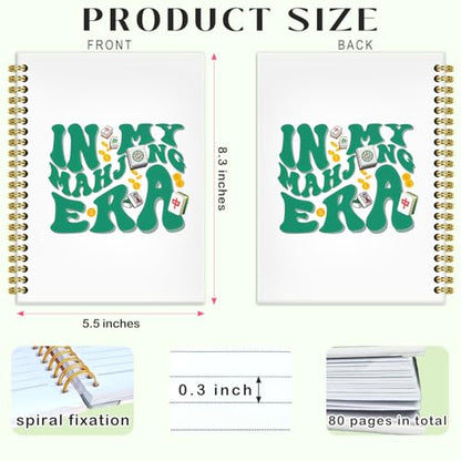 in My Mahjong Era Gifts Journal 5.5x8.3, Funny Mahjong Notebook Gifts for Mah Jong Lovers Players, Mah Jong Accessories Journals, Hardcover Spiral Notebooks for Note Taking - color: 8