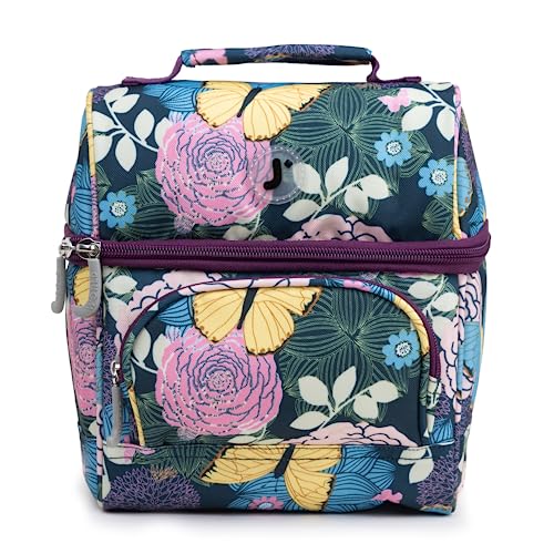 J World Corey Kids Lunch Bag. Insulated Lunch-Box for Girls, Women, Secret Garden - color: Secret Garden