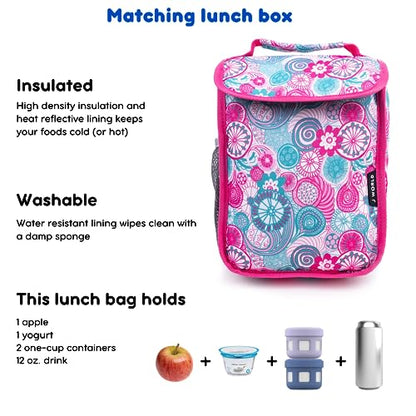 J World Lollipop Kids Rolling Backpack & Lunch Bag Set for Elementary School. Carry-On Suitcase with Wheels, Blue Raspberry - color: Blue Raspberry