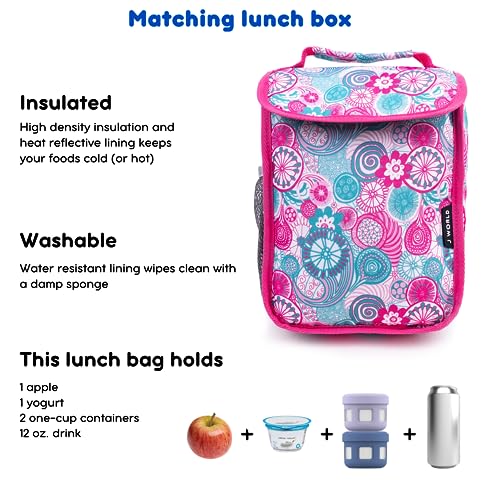 J World Lollipop Kids Rolling Backpack & Lunch Bag Set for Elementary School. Carry-On Suitcase with Wheels, Blue Raspberry - color: Blue Raspberry