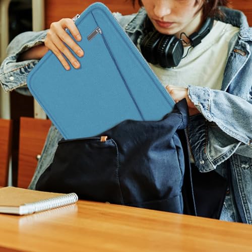 15.6 inch Laptop Sleeve, Slim Computer Carrying Bag Protective Cover Briefcase with Front Pocket, Durable Laptop Case for 15-16 Inch HP, Dell, Lenovo, Asus- Sky Blue - color: Sky Blue, size: 15.6 Inch