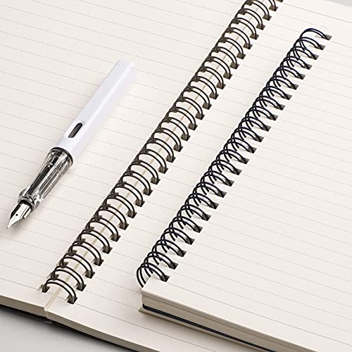 EMSHOI Lined Spiral Journal Notebook, 3 Pack, 480 Pages, B5 (7.4" x 10") | College Ruled, 100 GSM Thick Paper, Flexible Plastic Cover, for School, Student, Writing, Journaling, Work, Women & Men - color: Brown Blue Red, style: B5-Ruled