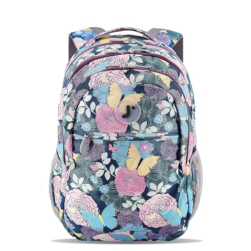J World Cornelia Middle School Backpack for Girls. Laptop Bookbag for Women, Secret Garden - color: Secret Garden