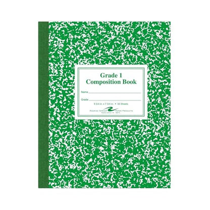 Roaring Spring Grade One Composition Book, 10 x 8 Inches, 50 Sheets (77920) - color: Green (Grade 1), size: 9.75" x 7.75" 50 Sheets (Pack of 1)