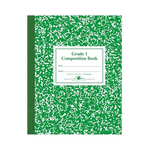 Roaring Spring Grade One Composition Book, 10 x 8 Inches, 50 Sheets (77920) - color: Green (Grade 1), size: 9.75" x 7.75" 50 Sheets (Pack of 1)