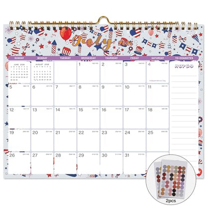Lbylyhxc 2026-2027 Calendar - Includes July 2026 to December 2027-18 Monthly Wall Calendar 2026 - 2027, 11 x 8.5 Inches.Thick Paper with Julian Dates and Block for New Year and Christmas Presents (Calendar 2026-2027 Festival) - color: Calendar 2026-2027 F