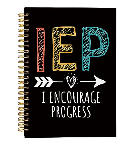 VNWEK Special Education Teacher Gifts,Teacher Notebook,IEP Teacher Gifts,IEP Teacher Must Haves,IEP I Encourage Progress,Special Education Teacher Spiral Notebook Journal 5.5x8.3 Inch - color: jsj-notebook-1