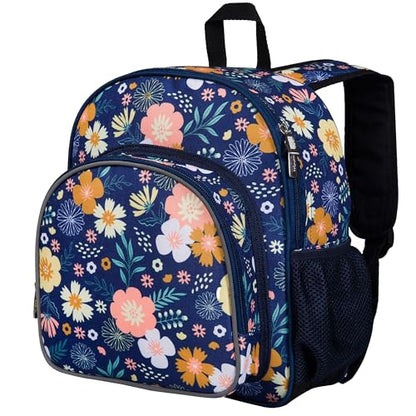 Wildkin 12 Inch Toddler Backpack for Kids, Floral Bloom | Ages 3-7, lightweight toddler backpack for daycare, preschool, and travel - color: Wildflower Bloom