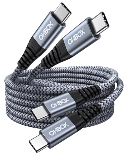Short USBC to USBC Cable 3FT, 60W USB Type C Fast Charging Cable for Car, Durable iPhone USB C Charger Cable USB C Cord for iPhone 17/16/15/Pro Max/Plus, Samsung Galaxy and More-2Pack - color: Grey, size: 3FT, style: USB C to USB C
