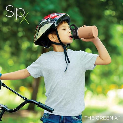 SIPX™ 12 oz Insulated Water Bottle with Straw Lid – Leakproof Stainless Steel, BPA-Free, Easy to Carry – Perfect for School, Camp, Sports & Travel – Brown - color: Brown