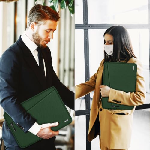Laptop Sleeve Case 14 inch, Traveling Water Resistant Laptop Case with Pocket, Shockproof Protective Carrying Notebook Bag Compatible for 14 Inch MacBook Air/Pro, HP, Lenovo, Dell, ASUS, Acer, Green - color: Green, size: 14 Inch