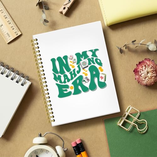 in My Mahjong Era Gifts Journal 5.5x8.3, Funny Mahjong Notebook Gifts for Mah Jong Lovers Players, Mah Jong Accessories Journals, Hardcover Spiral Notebooks for Note Taking - color: 8